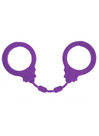 Фиолетовые силиконовые наручники Suppression - Lola Games - купить с доставкой в Жуковском