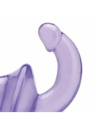 Фиолетовый безремневой страпон Strapless Strap-On - Lux Fetish - купить с доставкой в Жуковском