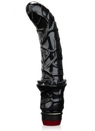 Черный вибромассажер простаты 6  Premium Prostate Massager - BlueLine - в Жуковском купить с доставкой