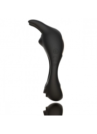 Черное эрекционное кольцо с двумя моторами Zeus Dual Vibe Cock Ring - FeelzToys - в Жуковском купить с доставкой