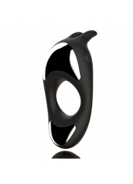 Черное эрекционное кольцо с двумя моторами Zeus Dual Vibe Cock Ring - FeelzToys - в Жуковском купить с доставкой