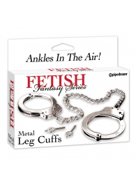 Металлические наручники Metal Leg Cuffs - Pipedream - купить с доставкой в Жуковском