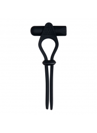 Черное эрекционное лассо с вибропулей Black Tie Affair - Zero Tolerance - в Жуковском купить с доставкой