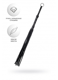 Черный флоггер Anonymo - 64 см. - ToyFa - купить с доставкой в Жуковском