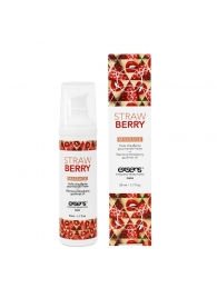 Разогревающее массажное масло  с ароматом клубники Gourmet Strawberry - 50 мл. - Exsens - купить с доставкой в Жуковском
