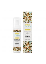 Разогревающее массажное масло с ароматом пина колада Gourmet Pina Colada - 50 мл. - Exsens - купить с доставкой в Жуковском
