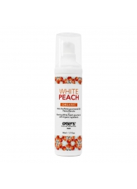 Разогревающее массажное масло Gourmet White Peach Organic с органическими ингредиентами - 50 мл. - Exsens - купить с доставкой в Жуковском