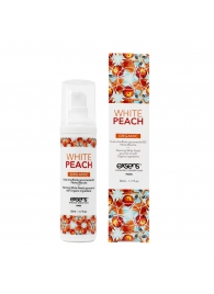 Разогревающее массажное масло Gourmet White Peach Organic с органическими ингредиентами - 50 мл. - Exsens - купить с доставкой в Жуковском