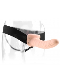 Полый страпон 8  Hollow Strap-On телесного цвета - 19 см. - Pipedream - купить с доставкой в Жуковском