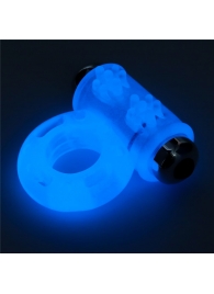 Голубое, светящееся в темноте эрекционное виброкольцо Lumino Play Vibrating Penis Ring - Lovetoy - в Жуковском купить с доставкой