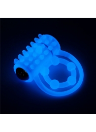 Голубое, светящееся в темноте виброкольцо Lumino Play Vibrating Penis Ring - Lovetoy - в Жуковском купить с доставкой