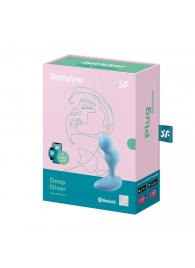 Голубой анальный вибростимулятор Deep Driver - 11,2 см. - Satisfyer - в Жуковском купить с доставкой