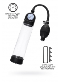 Прозрачная механическая помпа Roald с манометром - Sexus - в Жуковском купить с доставкой