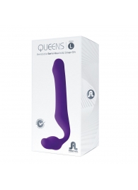 Фиолетовый безремневой страпон Queens L - Adrien Lastic - купить с доставкой в Жуковском