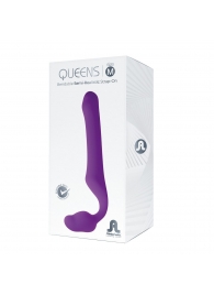 Лиловый безремневой страпон Queens M - Adrien Lastic - купить с доставкой в Жуковском