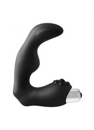Черный вибромассажер простаты FantASStic Vibrating Prostate Massager - 11,3 см. - Dream Toys - в Жуковском купить с доставкой