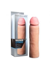 Телесная фаллическая насадка на пенис Magnum Xtender - 23 см. - Blush Novelties - в Жуковском купить с доставкой