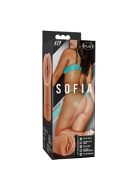 Мастурбатор-вагина цвета карамели Sofia с вибрацией - Blush Novelties - в Жуковском купить с доставкой