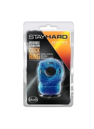 Голубое эрекционное виброкольцо Reusable 5 Function Cock Ring - Blush Novelties - в Жуковском купить с доставкой