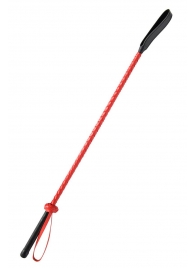 Красно-черный гладкий стек - 71 см. - Fetish Tentation - купить с доставкой в Жуковском