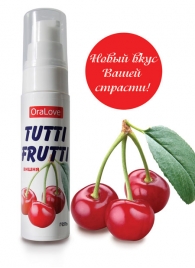 Гель-смазка Tutti-frutti с вишнёвым вкусом - 30 гр. - Биоритм - купить с доставкой в Жуковском