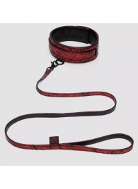 Стильный ошейник с поводком Reversible Faux Leather Collar and Lead - Fifty Shades of Grey - купить с доставкой в Жуковском