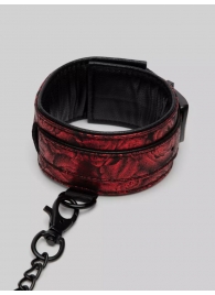Красно-черные оковы Reversible Faux Leather Ankle Cuffs - Fifty Shades of Grey - купить с доставкой в Жуковском