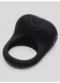 Черное эрекционное виброкольцо Sensation Rechargeable Vibrating Love Ring - Fifty Shades of Grey - в Жуковском купить с доставкой