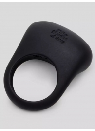 Черное эрекционное виброкольцо Sensation Rechargeable Vibrating Love Ring - Fifty Shades of Grey - в Жуковском купить с доставкой