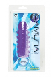 Закрытая фиолетовая насадка с пупырышками SAMURAI PENIS SLEEVE PURPLE - 14,5 см. - NMC - в Жуковском купить с доставкой