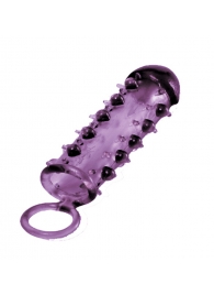 Закрытая фиолетовая насадка с пупырышками SAMURAI PENIS SLEEVE PURPLE - 14,5 см. - NMC - в Жуковском купить с доставкой