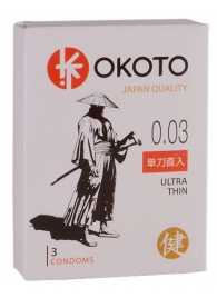 Ультратонкие презервативы OKOTO Ultra Thin - 3 шт. - Sitabella - купить с доставкой в Жуковском