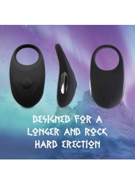 Черное эрекционное виброкольцо Thor Cockring - FeelzToys - в Жуковском купить с доставкой