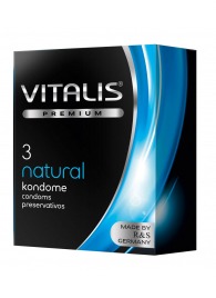 Классические презервативы VITALIS PREMIUM natural - 3 шт. - Vitalis - купить с доставкой в Жуковском
