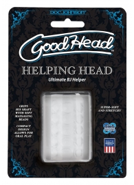 Прозрачный мастурбатор HELPING HEAD - Doc Johnson - в Жуковском купить с доставкой