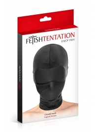 Сплошная маска-шлем с имитацией повязки для глаз - Fetish Tentation - купить с доставкой в Жуковском