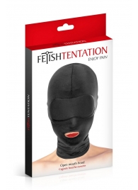 Сплошная маска на голову с прорезью для рта - Fetish Tentation - купить с доставкой в Жуковском