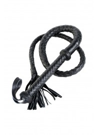 Длинный кожаный кнут с хлопушками на конце - ToyFa - купить с доставкой в Жуковском