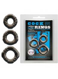 Набор из 3 эластичных дымчатых эрекционных колец - Baile - в Жуковском купить с доставкой