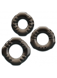 Набор из 3 эластичных дымчатых эрекционных колец - Baile - в Жуковском купить с доставкой