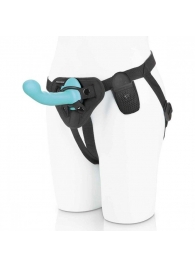 Голубая изогнутая насадка 6in Remote Control Ripple P-Spot G-Spot на черных трусиках - 16 см. - Pegasus - купить с доставкой в Жуковском