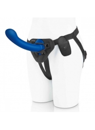 Синяя насадка Remote Control P-Spot G-Spot с черными трусиками - 20 см. - Pegasus - купить с доставкой в Жуковском