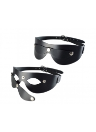 Черная кожаная маска  Новичок - Sitabella - купить с доставкой в Жуковском