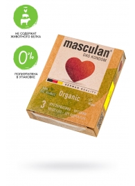 Экологически чистые презервативы Masculan Organic - 3 шт. - Masculan - купить с доставкой в Жуковском