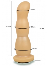 Телесная рельефная насадка Harness - 15,9 см. - LOVETOY (А-Полимер) - купить с доставкой в Жуковском