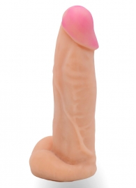 Телесная насадка на Harness с коннектором в ламинате - 20 см. - LOVETOY (А-Полимер) - купить с доставкой в Жуковском