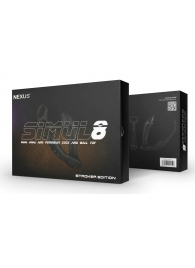 Черный вибромассажер простаты Nexus Simul8 Stroker Edition с кольцами для пениса и мошонки - Nexus Range - в Жуковском купить с доставкой