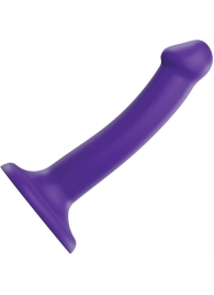 Фиолетовый фаллоимитатор-насадка Strap-On-Me Dildo Dual Density size S - 17 см. - Strap-on-me - купить с доставкой в Жуковском