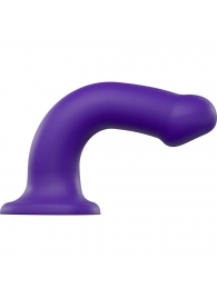 Фиолетовый фаллоимитатор-насадка Strap-On-Me Dildo Dual Density size L - 19 см. - Strap-on-me - купить с доставкой в Жуковском