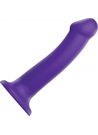 Фиолетовый фаллоимитатор-насадка Strap-On-Me Dildo Dual Density size L - 19 см. - Strap-on-me - купить с доставкой в Жуковском